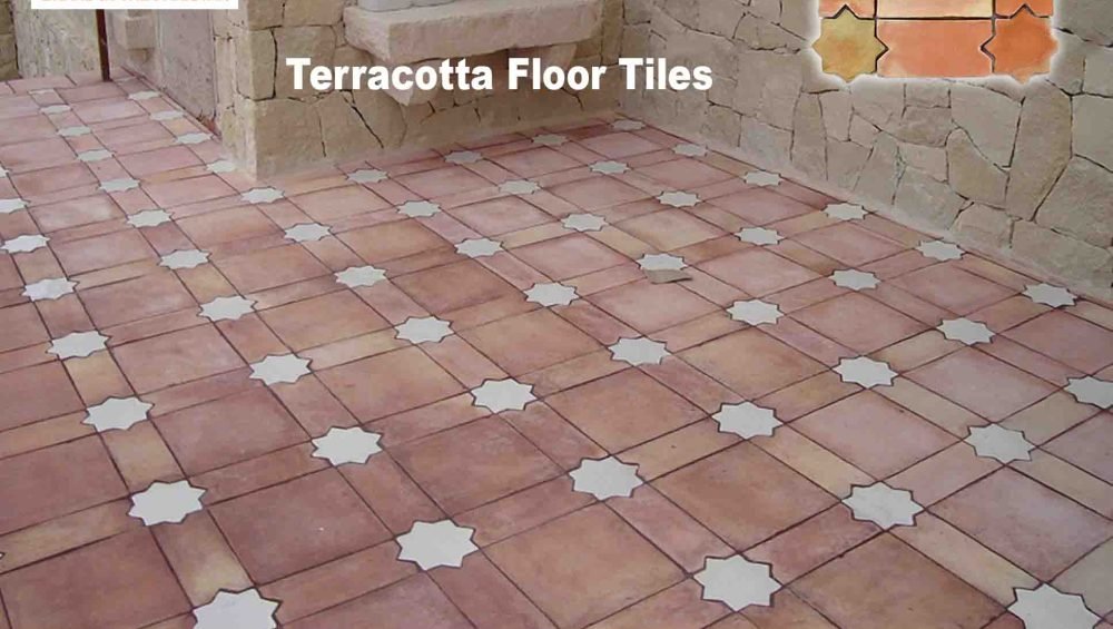 Terracotta tiles texture