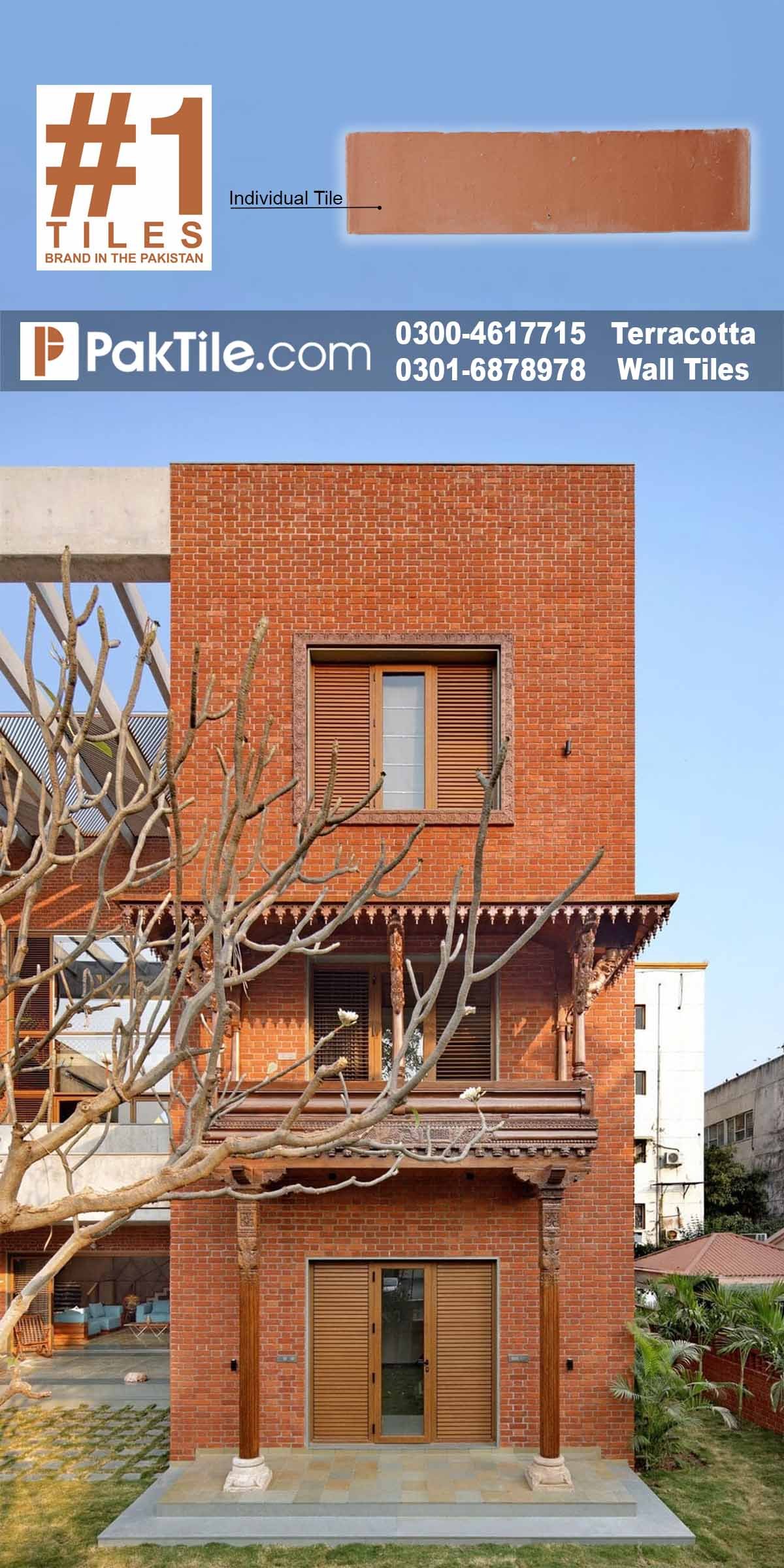 Front Elevation clay Gutka Tiles Design